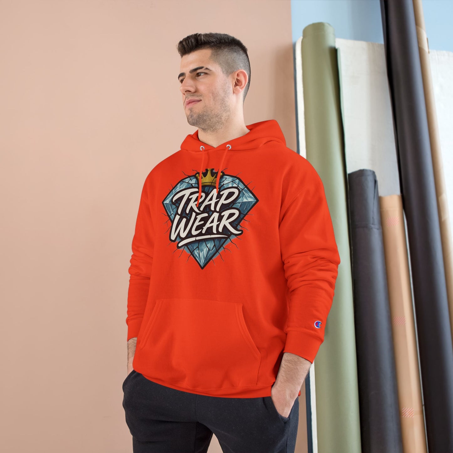 Trap Wear Champion Hoodie - For the Real Ones, Where Hustle Meets Fashion