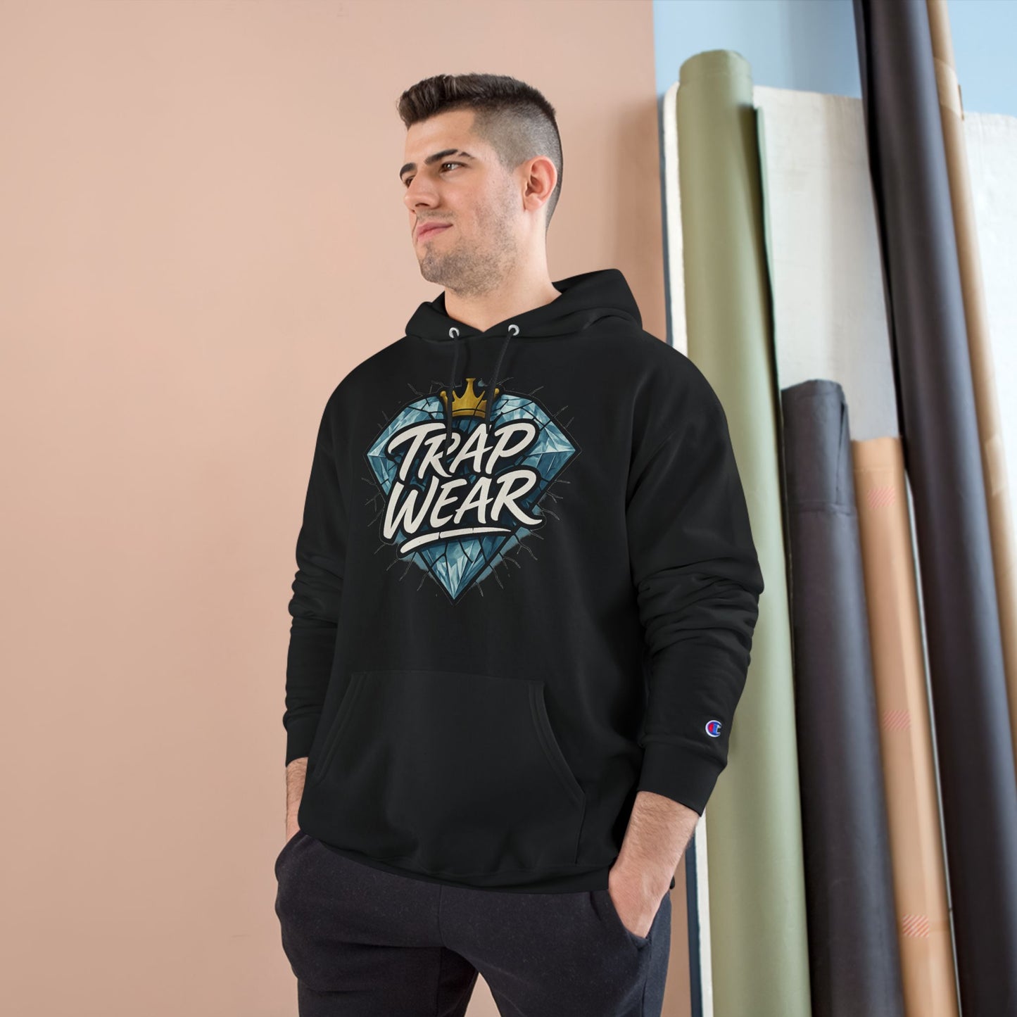 Trap Wear Champion Hoodie - For the Real Ones, Where Hustle Meets Fashion
