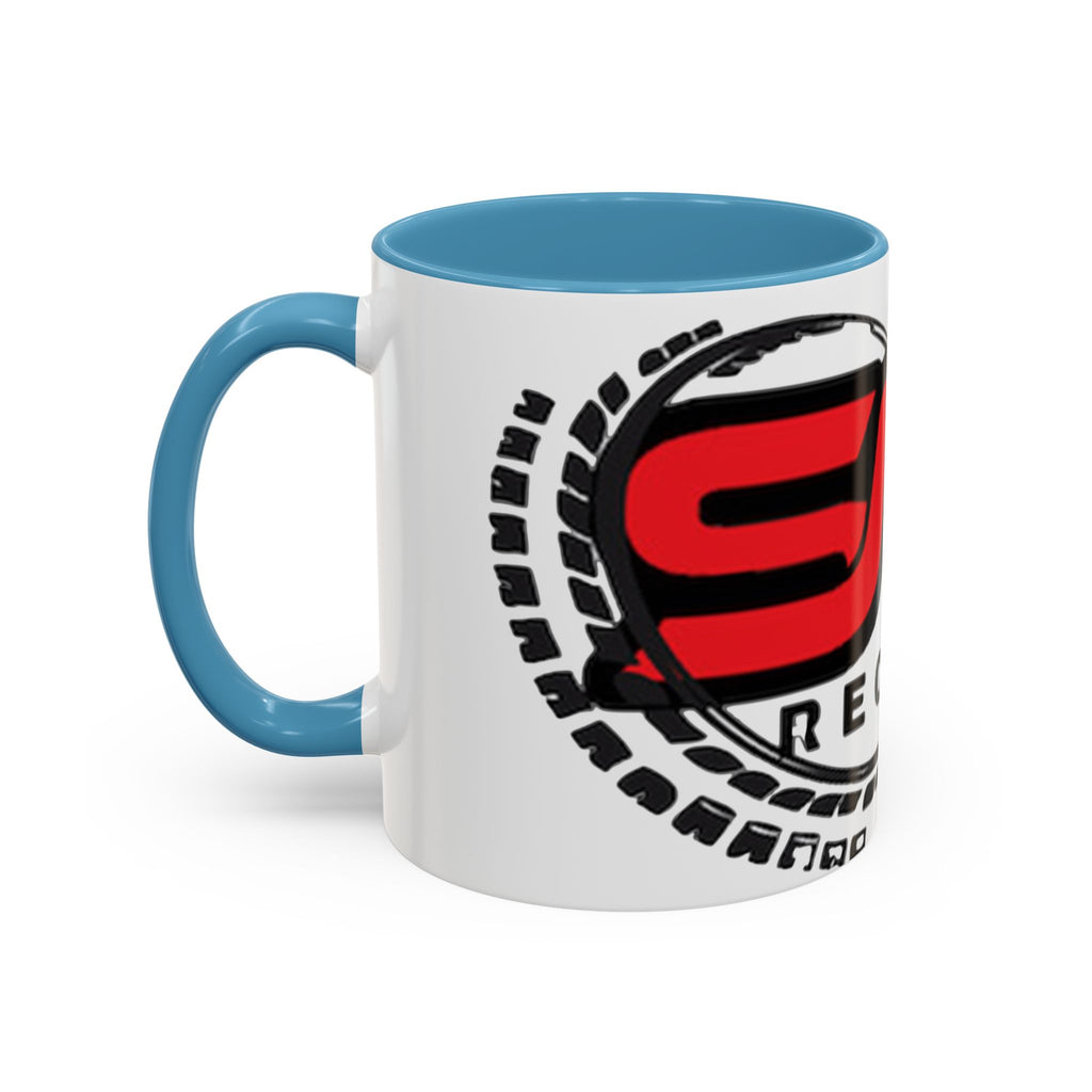 EMG Records Accent Coffee Mug - Stylish 15oz Ceramic Cup for Music Lovers