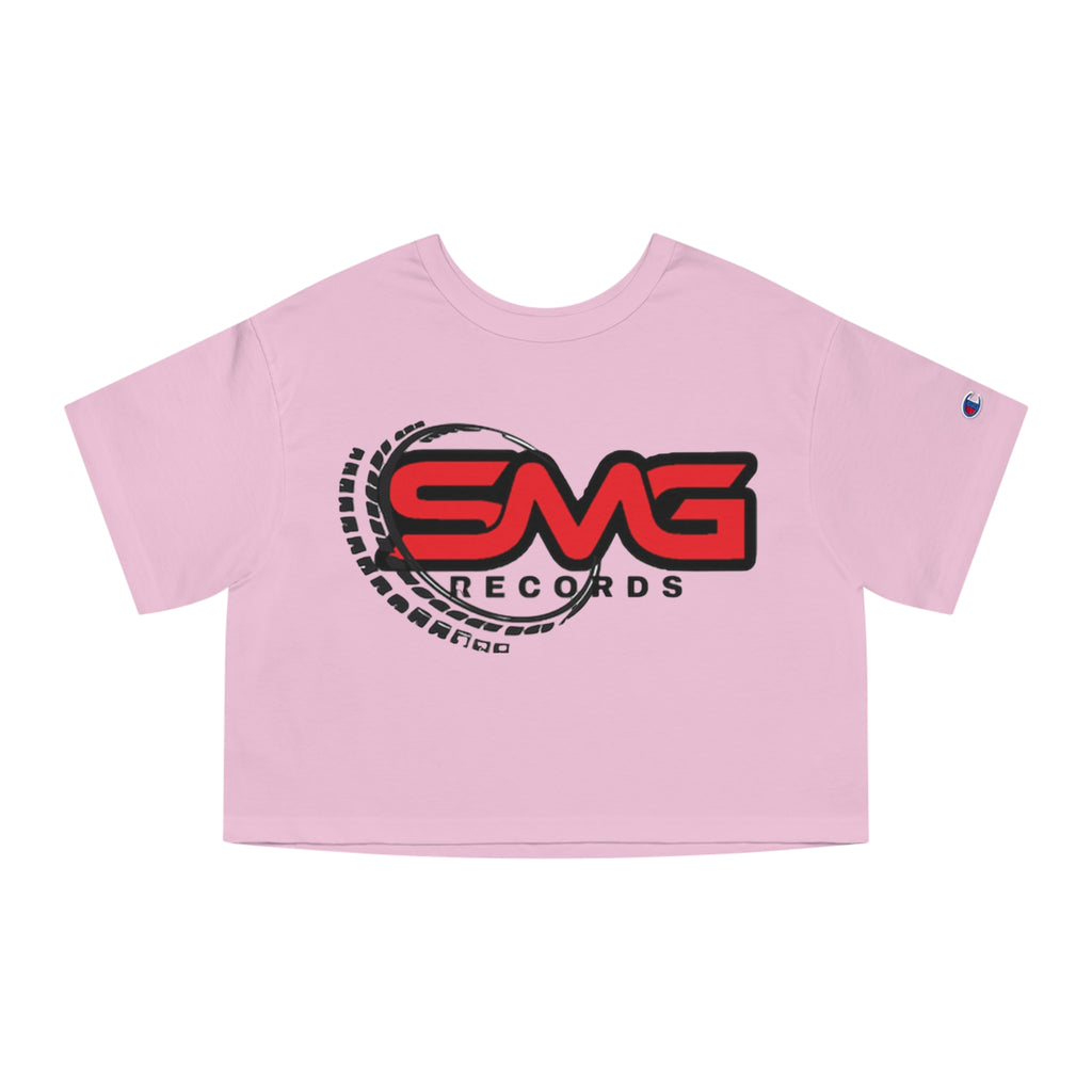Cropped Graphic T-Shirt - SMG Records Design for Music Lovers