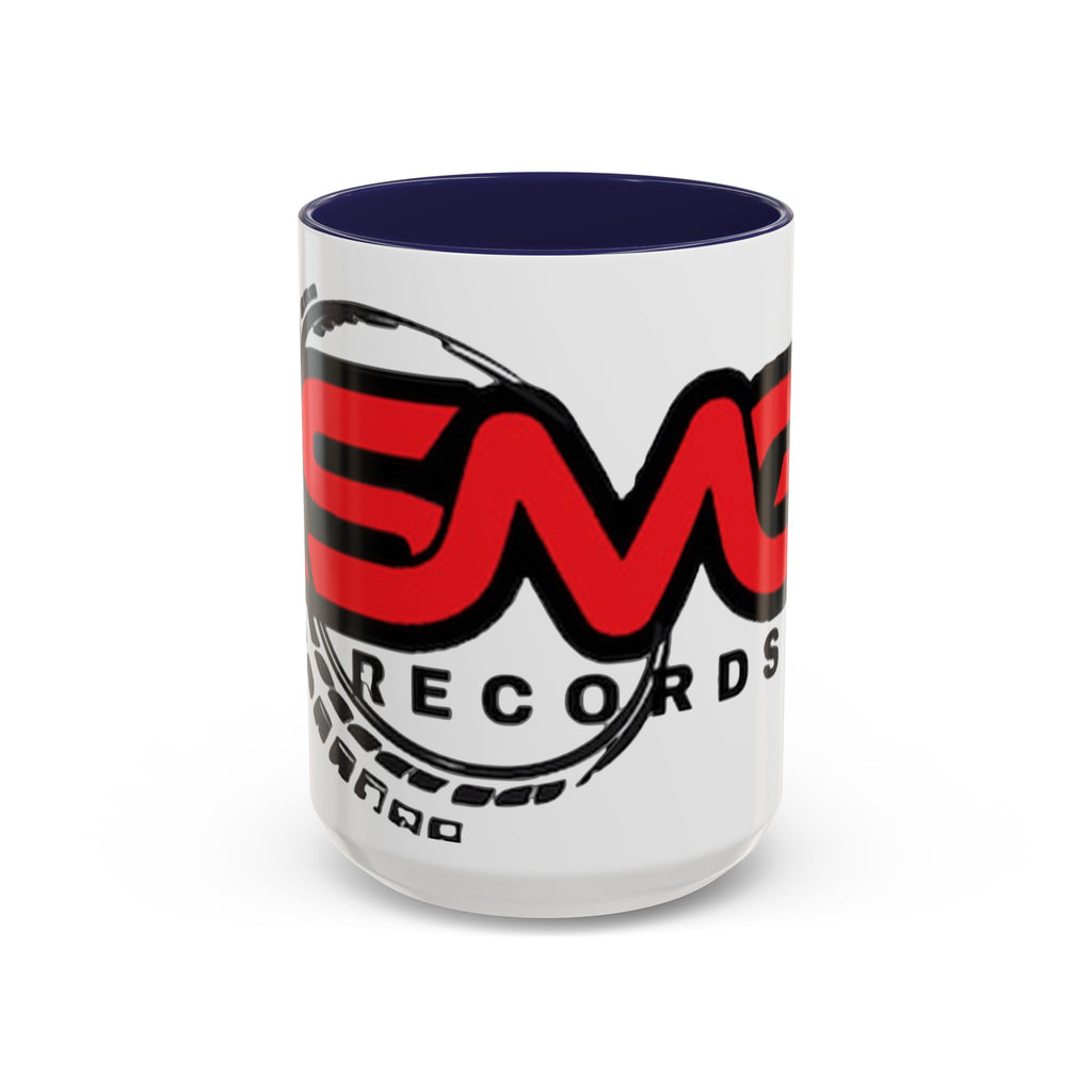 EMG Records Accent Coffee Mug - Stylish 15oz Ceramic Cup for Music Lovers