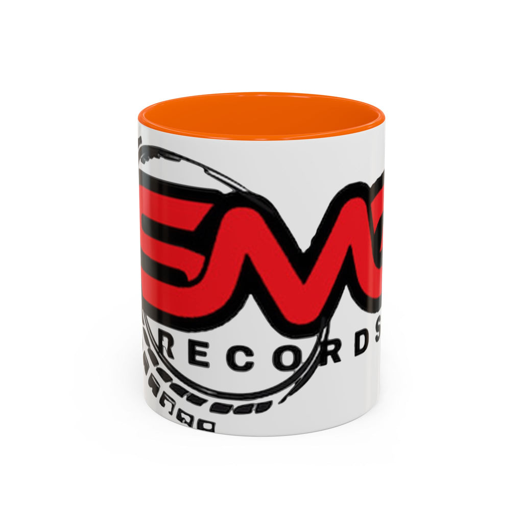 EMG Records Accent Coffee Mug - Stylish 15oz Ceramic Cup for Music Lovers