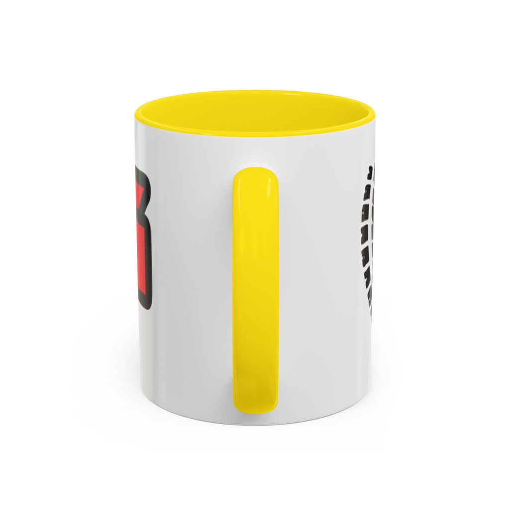 EMG Records Accent Coffee Mug - Stylish 15oz Ceramic Cup for Music Lovers