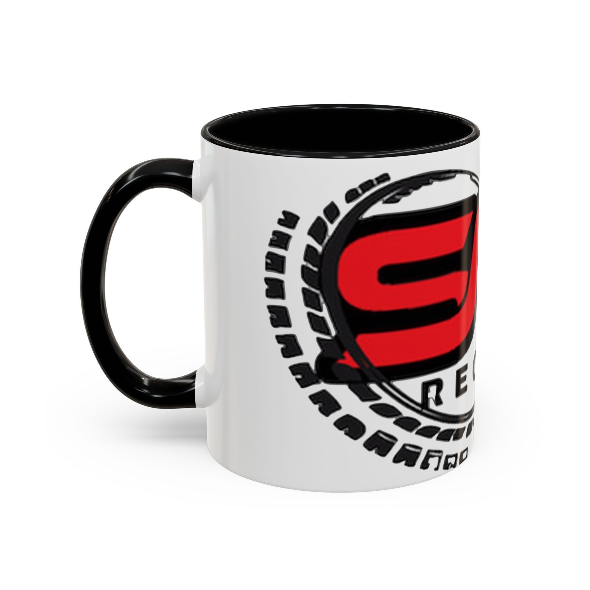 EMG Records Accent Coffee Mug - Stylish 15oz Ceramic Cup for Music Lovers