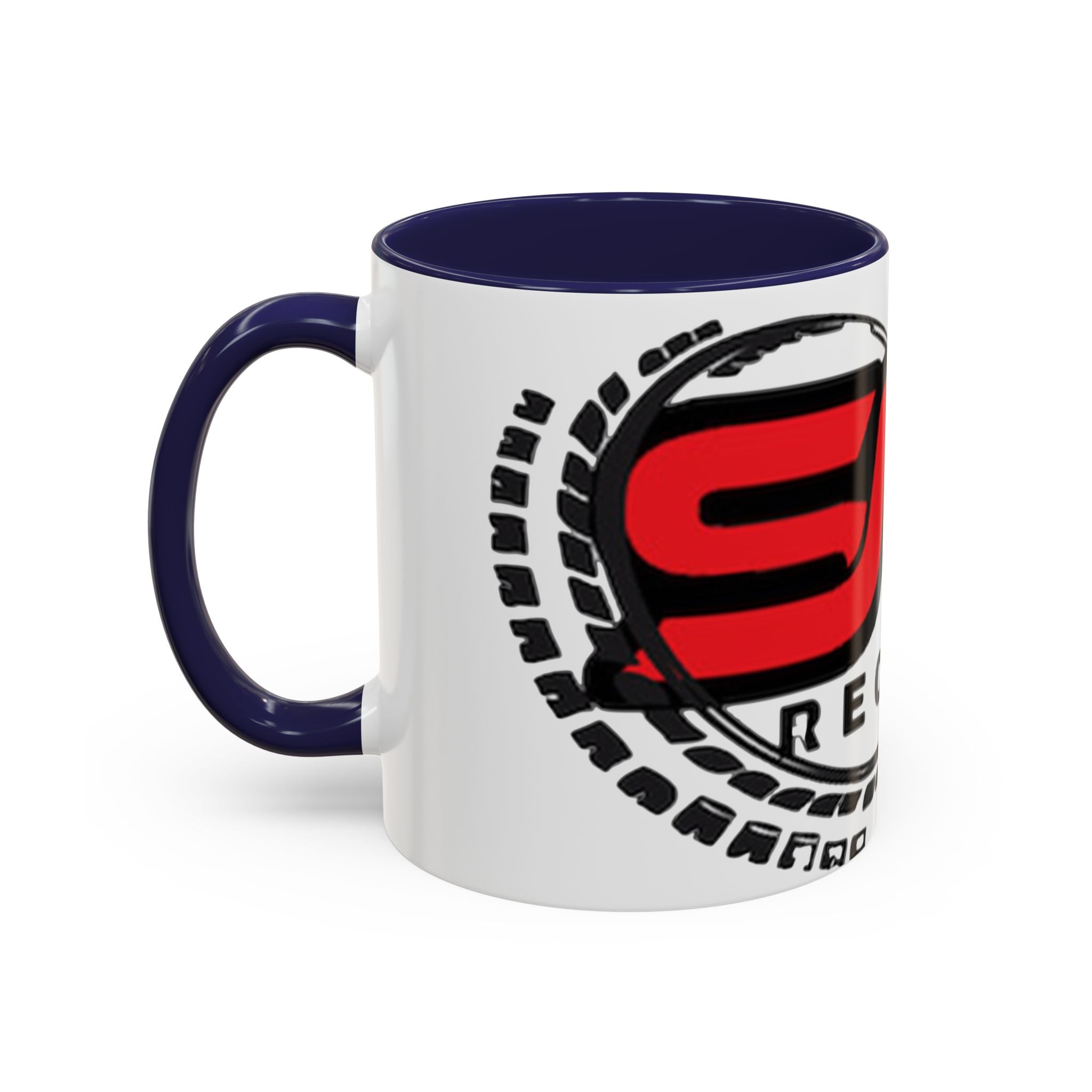 EMG Records Accent Coffee Mug - Stylish 15oz Ceramic Cup for Music Lovers