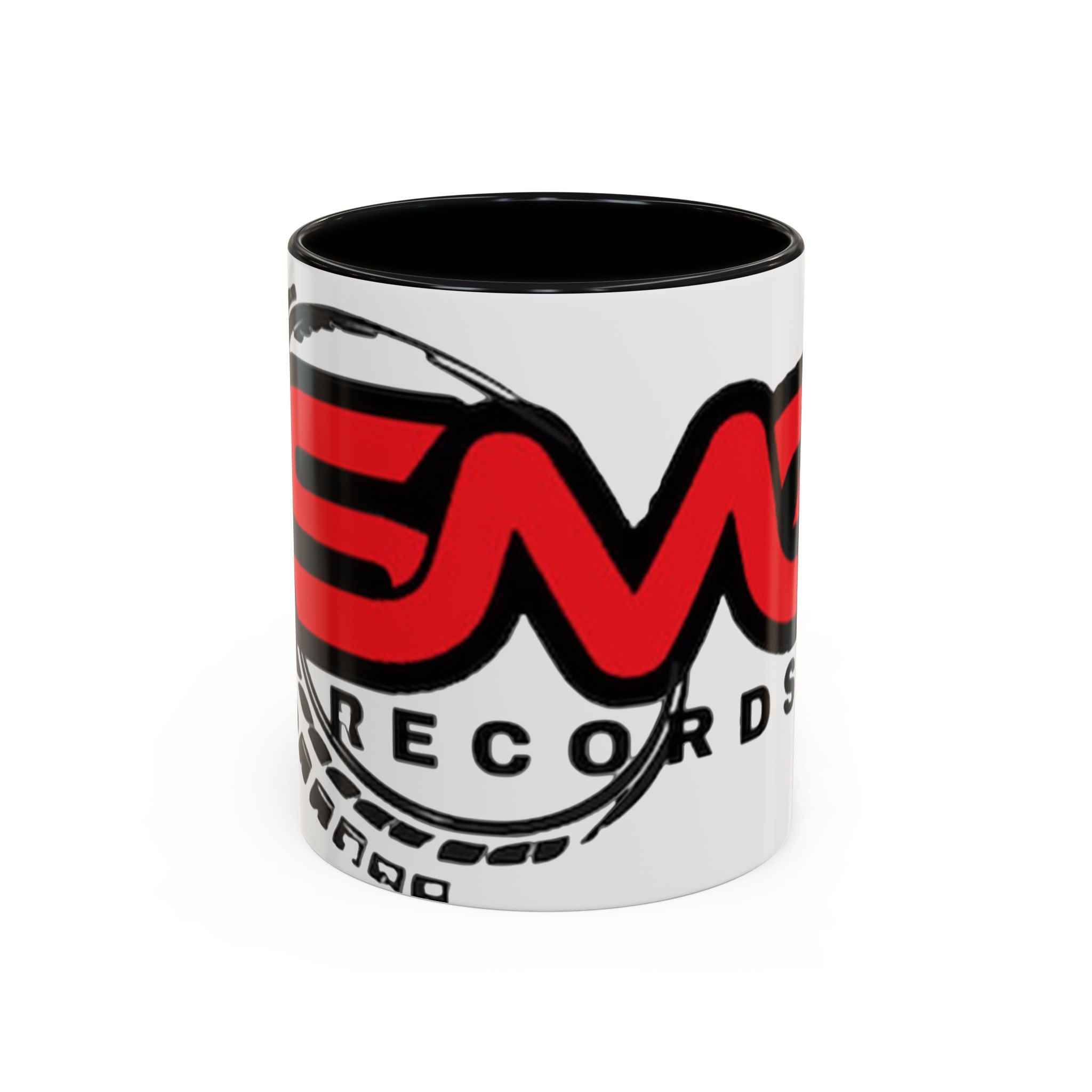 EMG Records Accent Coffee Mug - Stylish 15oz Ceramic Cup for Music Lovers