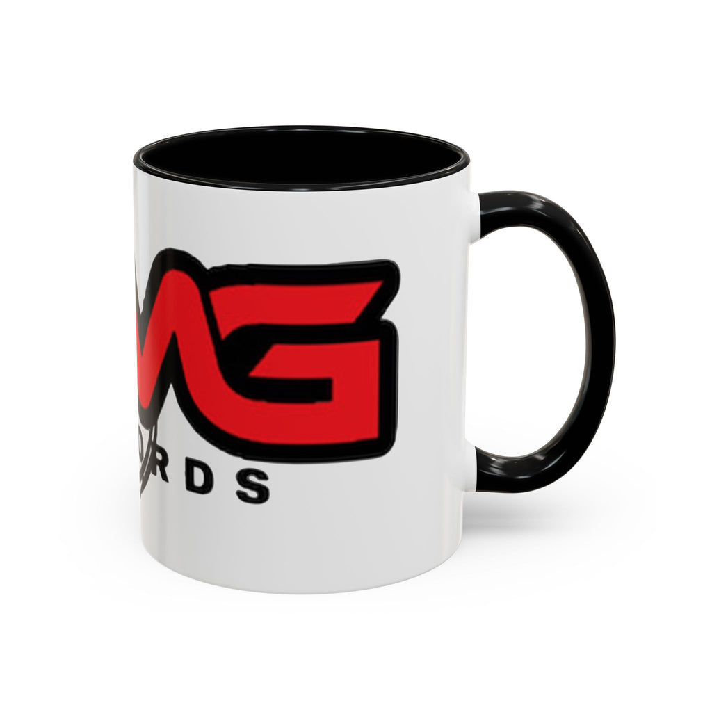 EMG Records Accent Coffee Mug - Stylish 15oz Ceramic Cup for Music Lovers