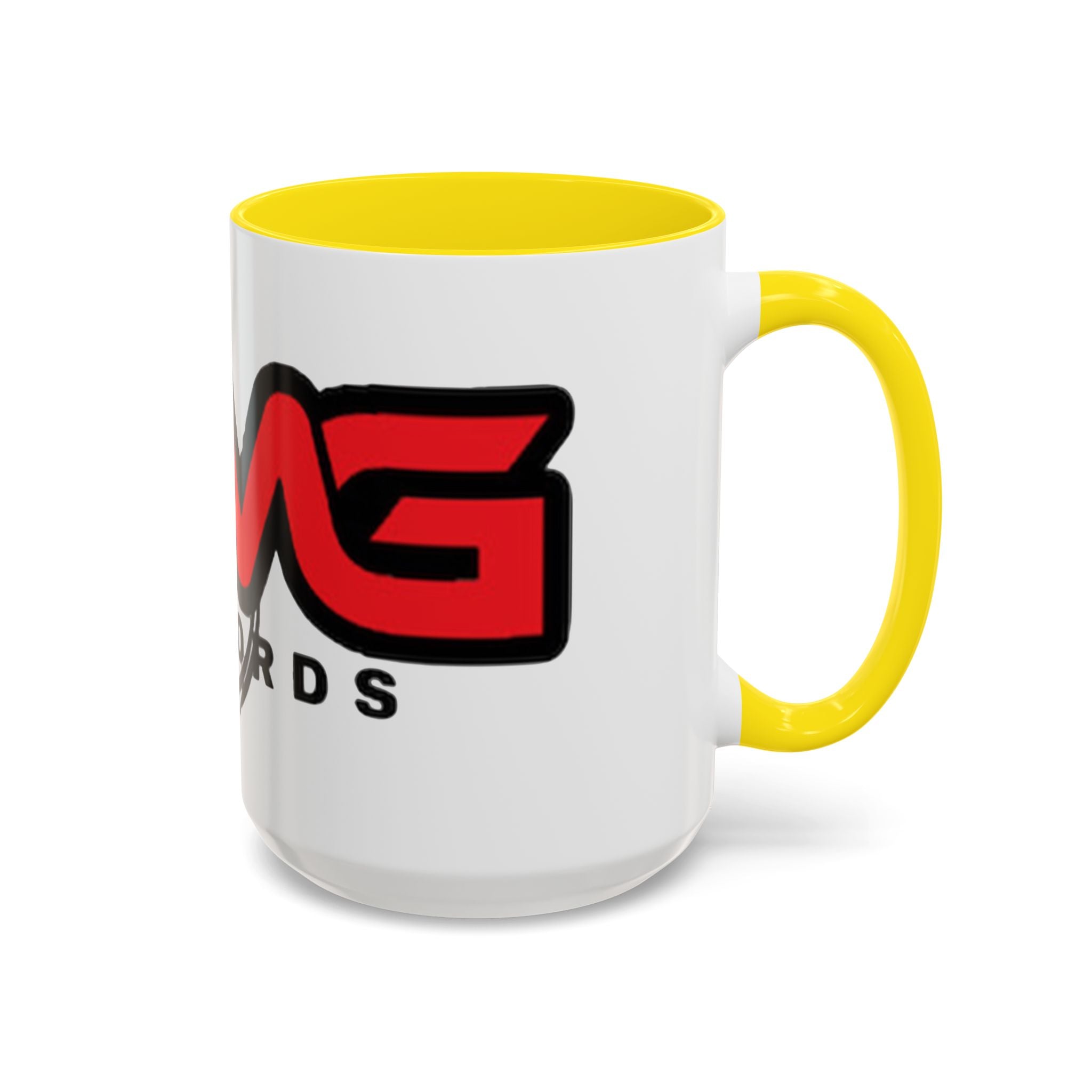 EMG Records Accent Coffee Mug - Stylish 15oz Ceramic Cup for Music Lovers