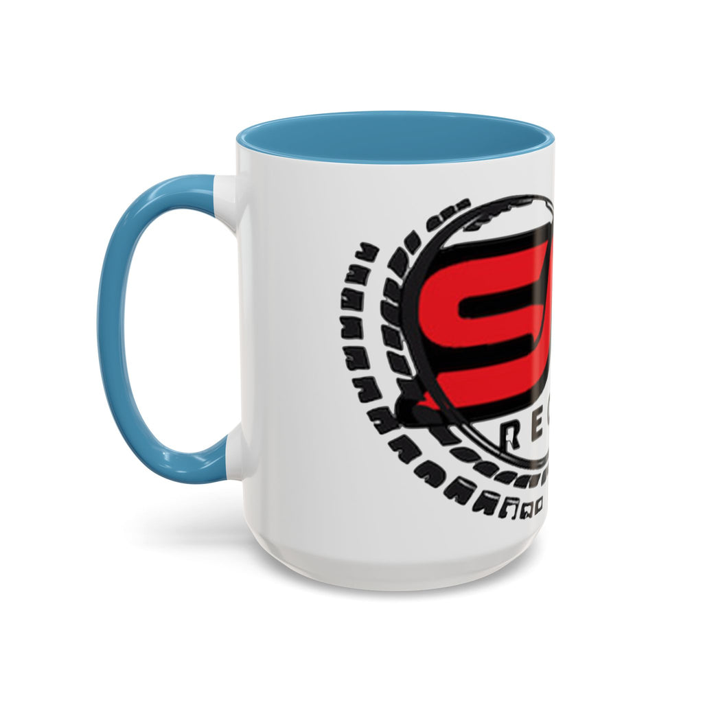 EMG Records Accent Coffee Mug - Stylish 15oz Ceramic Cup for Music Lovers