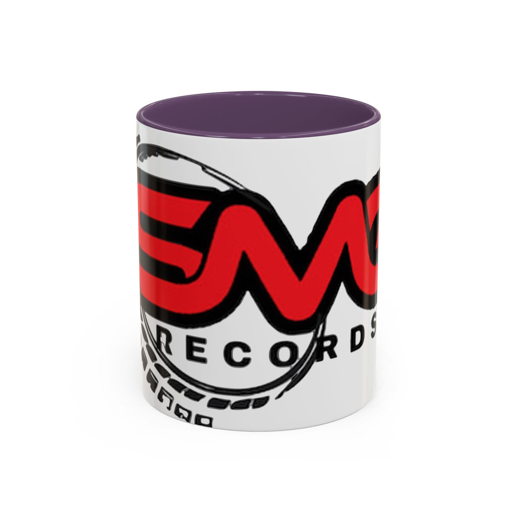 EMG Records Accent Coffee Mug - Stylish 15oz Ceramic Cup for Music Lovers