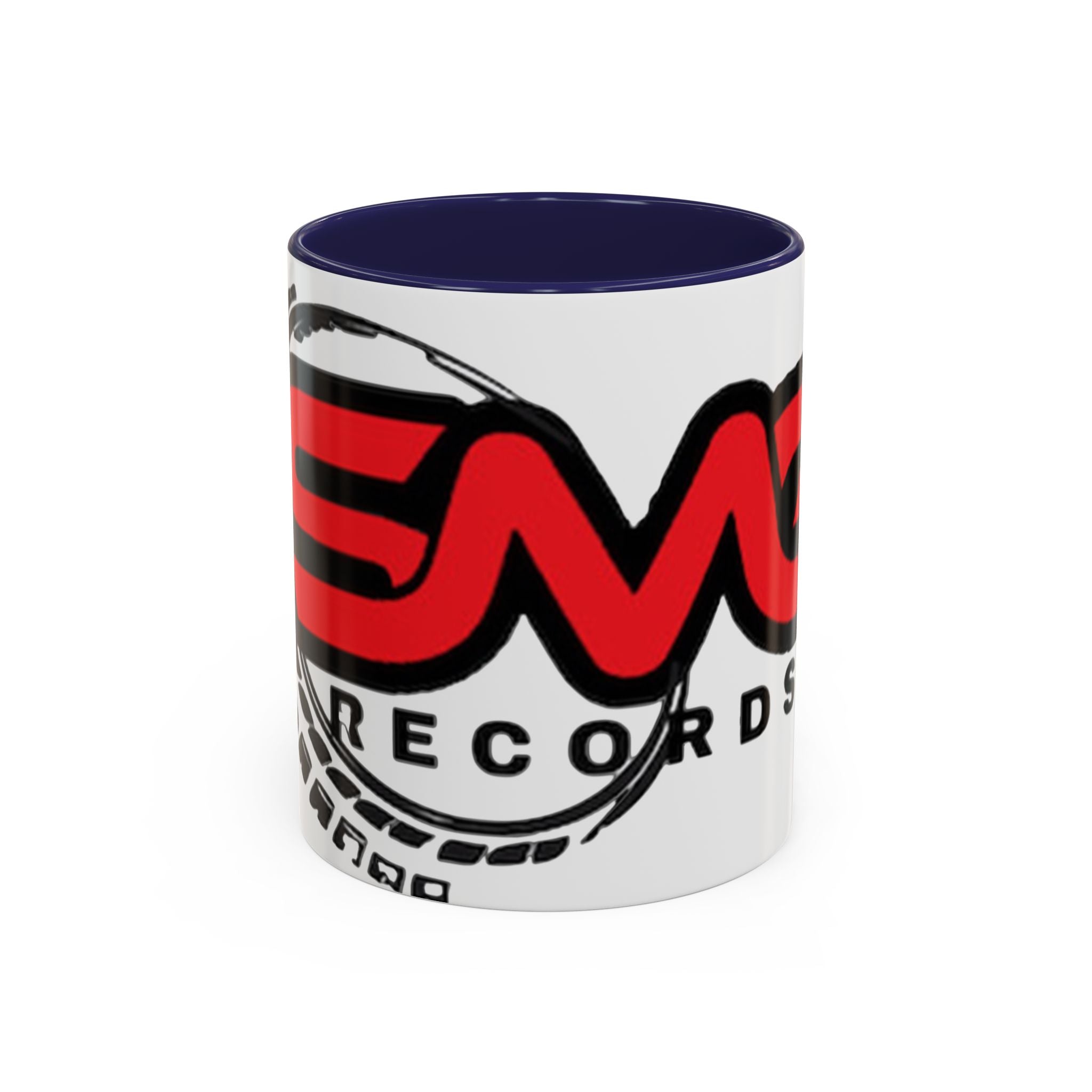 EMG Records Accent Coffee Mug - Stylish 15oz Ceramic Cup for Music Lovers