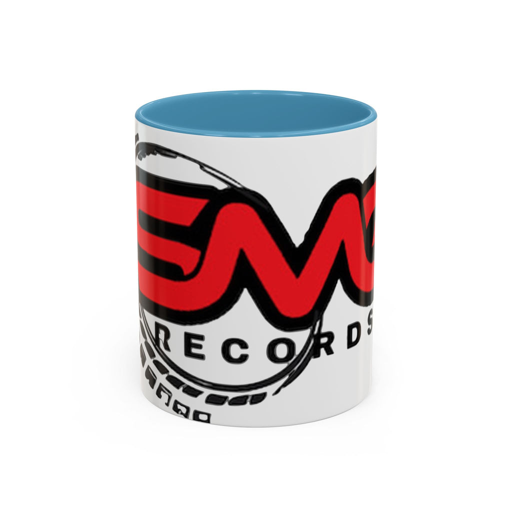 EMG Records Accent Coffee Mug - Stylish 15oz Ceramic Cup for Music Lovers