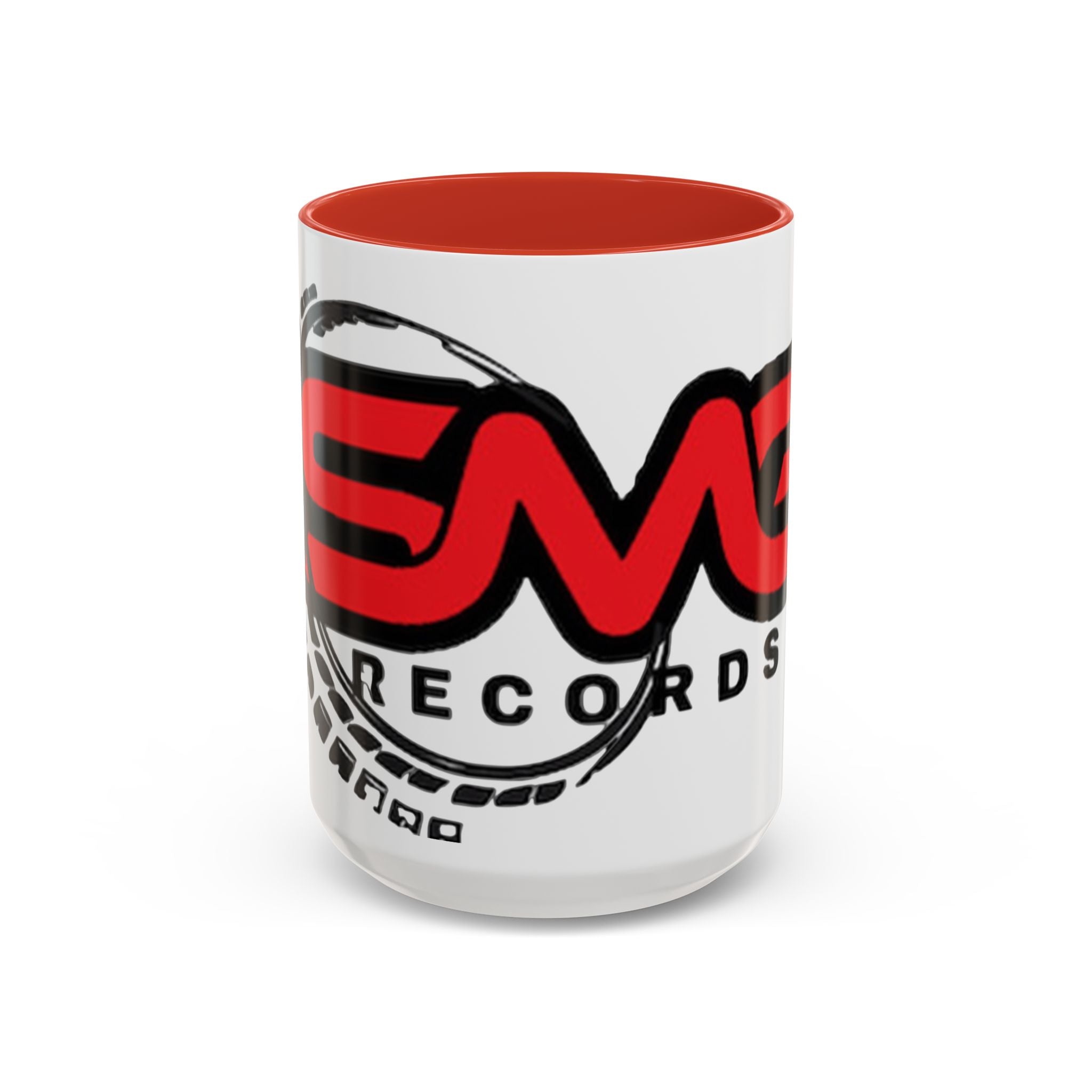 EMG Records Accent Coffee Mug - Stylish 15oz Ceramic Cup for Music Lovers