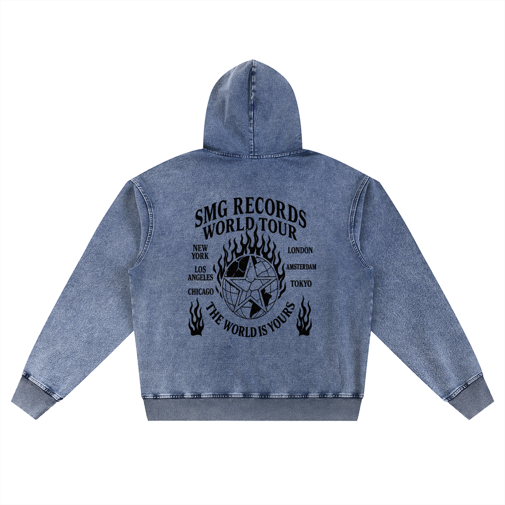 SMG Snow Wash Oversized Hoodie