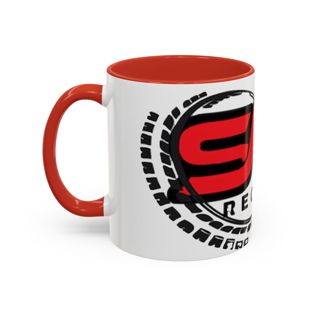 EMG Records Accent Coffee Mug - Stylish 15oz Ceramic Cup for Music Lovers