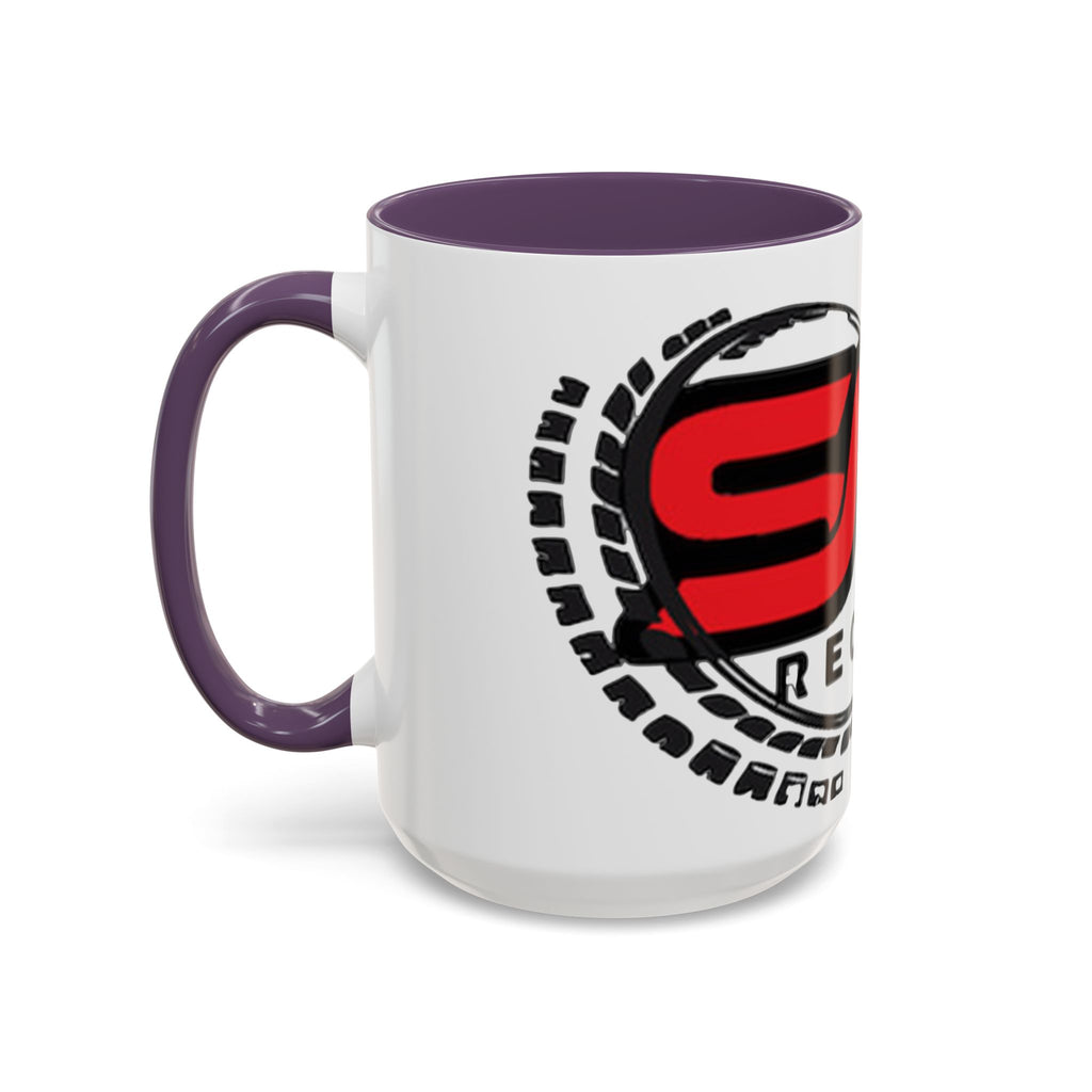 EMG Records Accent Coffee Mug - Stylish 15oz Ceramic Cup for Music Lovers