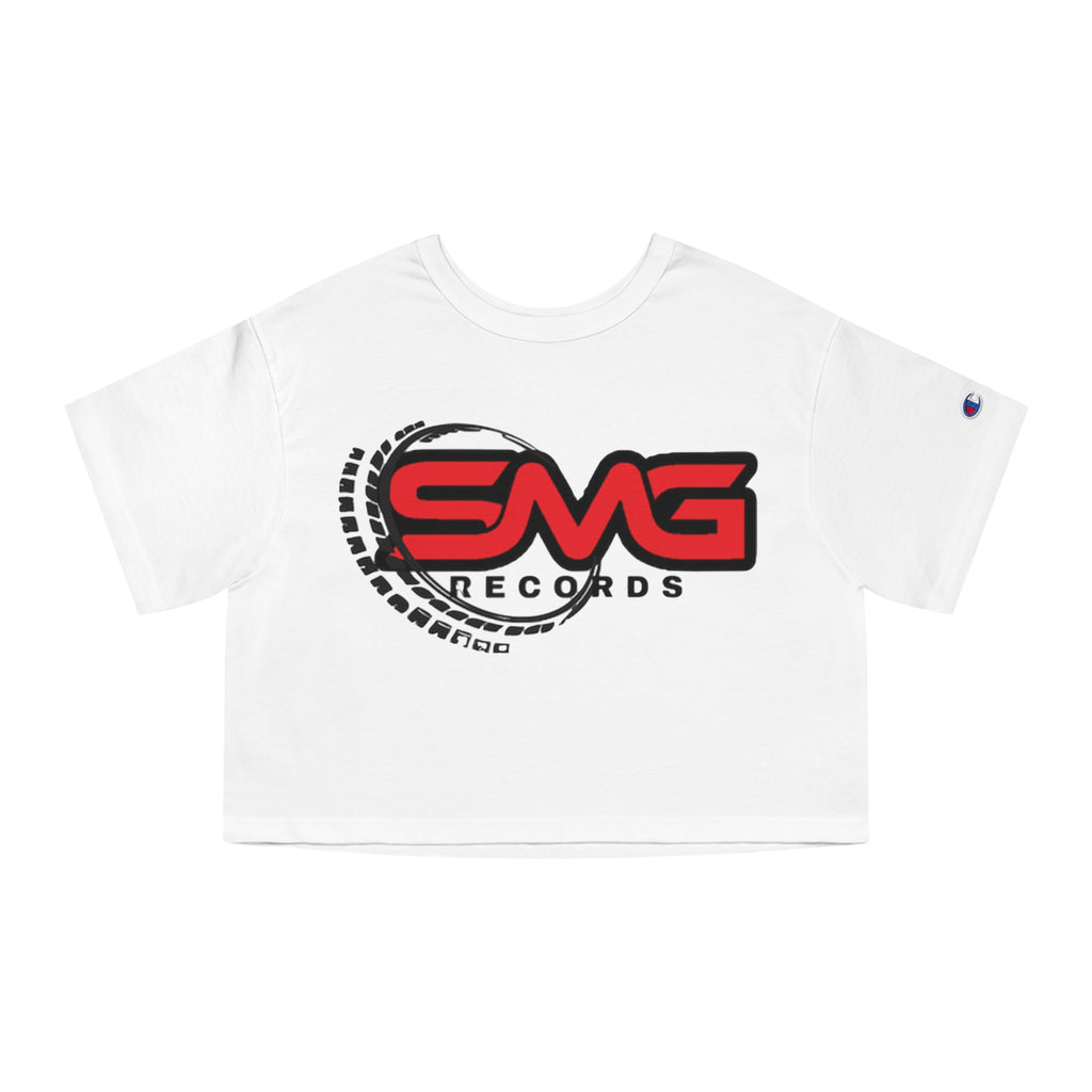Cropped Graphic T-Shirt - SMG Records Design for Music Lovers