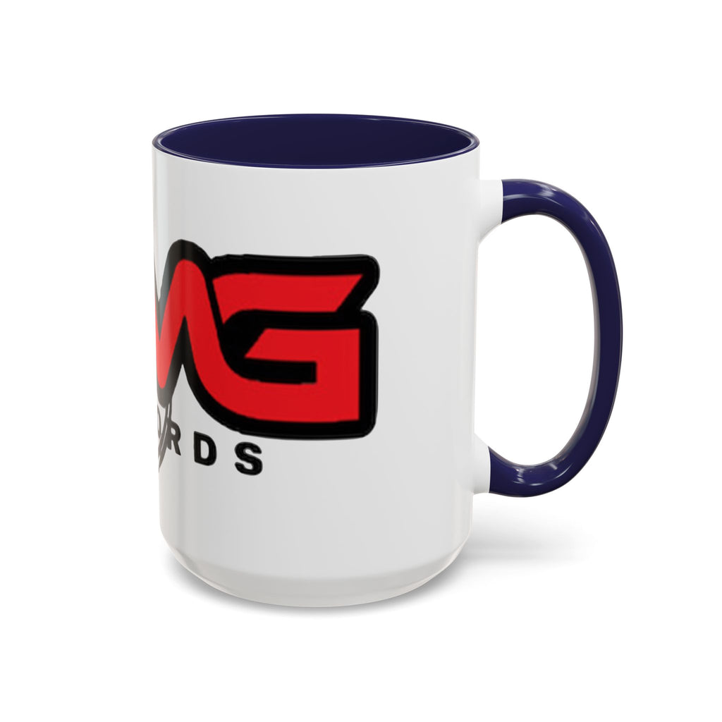 EMG Records Accent Coffee Mug - Stylish 15oz Ceramic Cup for Music Lovers