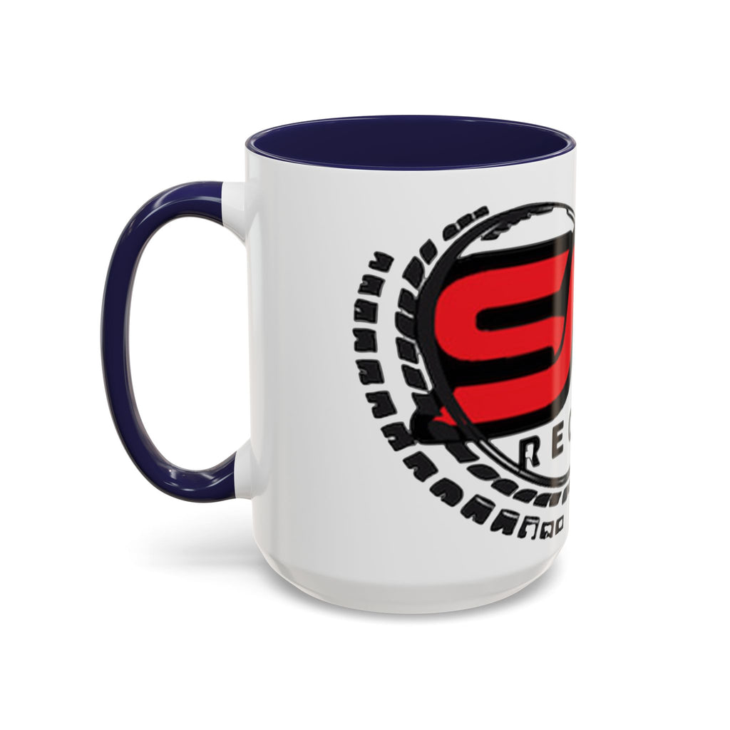 EMG Records Accent Coffee Mug - Stylish 15oz Ceramic Cup for Music Lovers