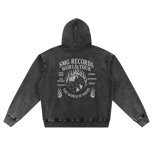 SMG Snow Wash Oversized Hoodie