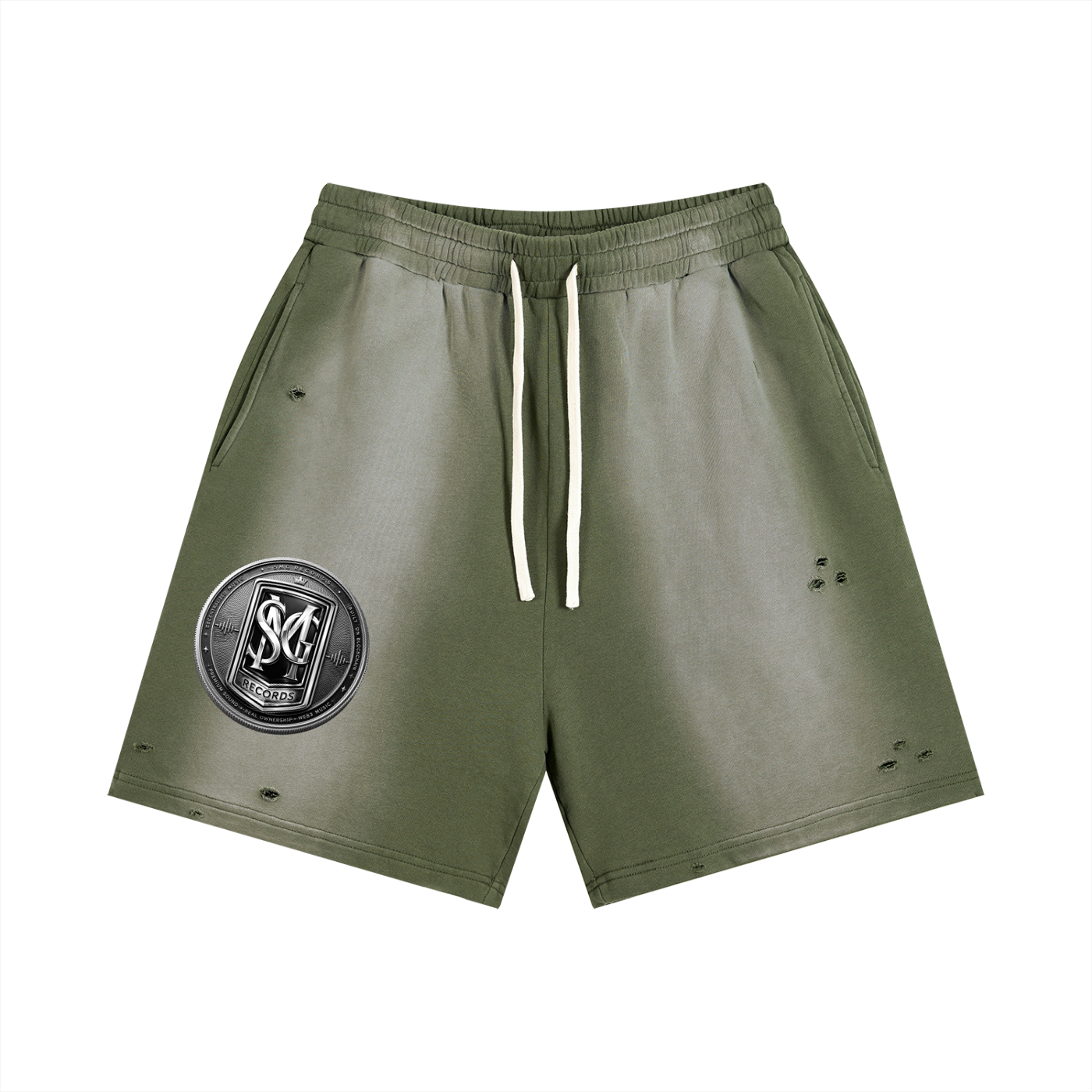Sun Fade Distressed Shorts