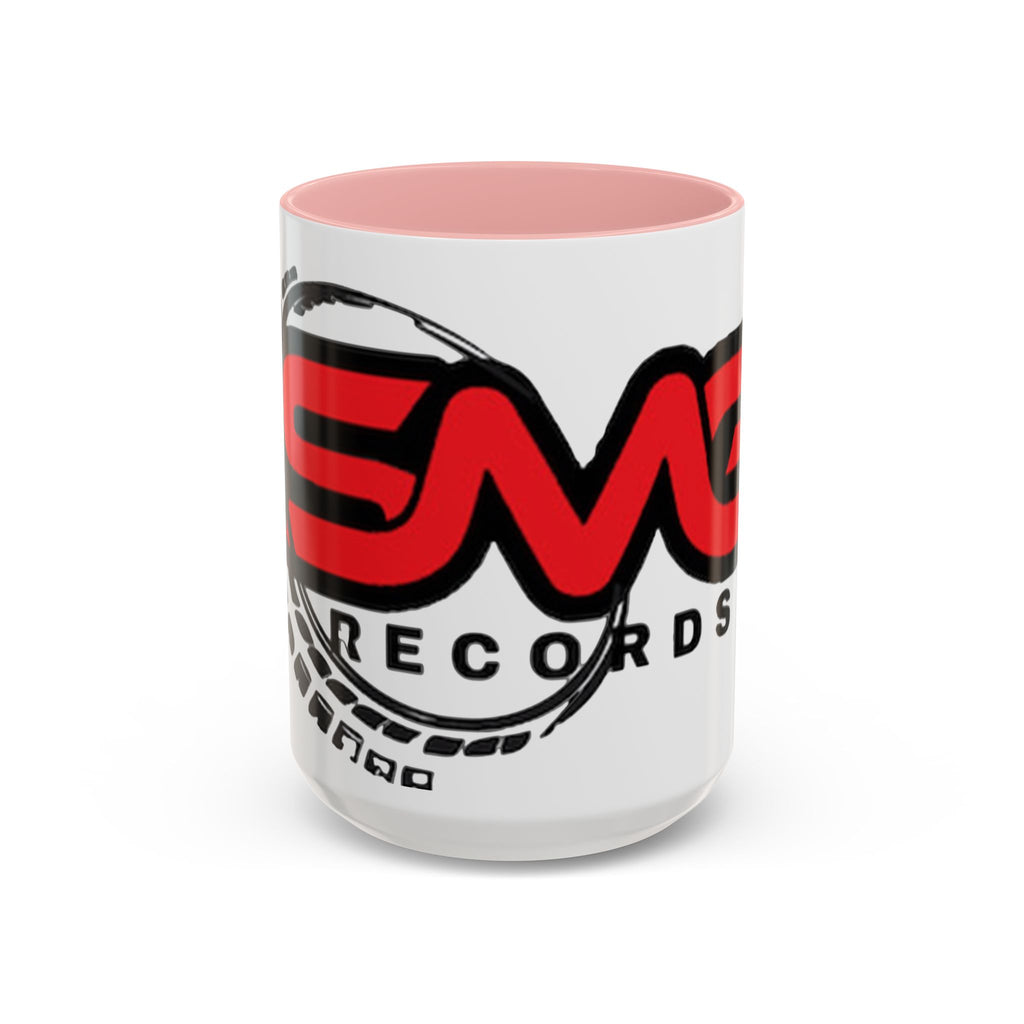 EMG Records Accent Coffee Mug - Stylish 15oz Ceramic Cup for Music Lovers