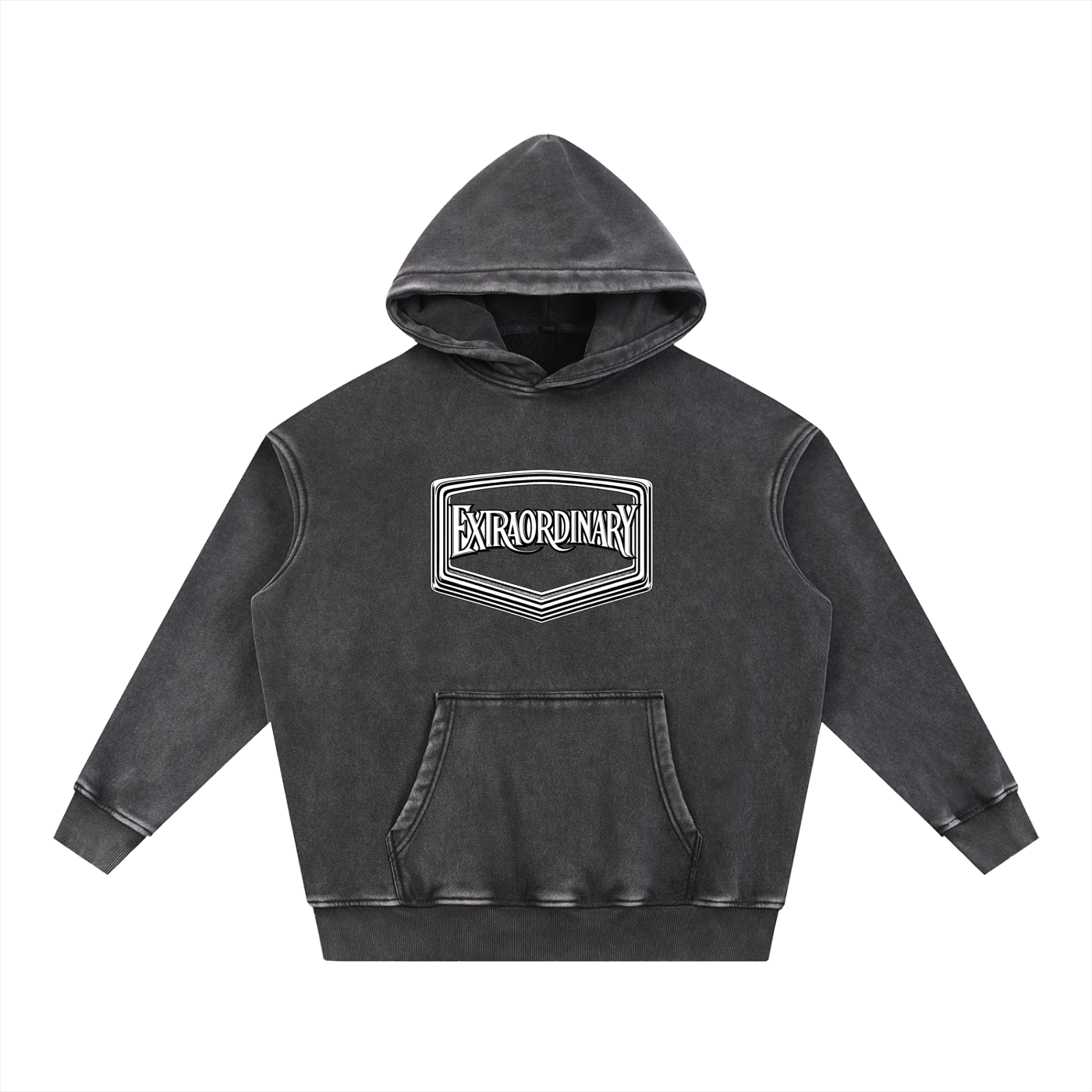 Snow Wash SMG Oversize Hoodie