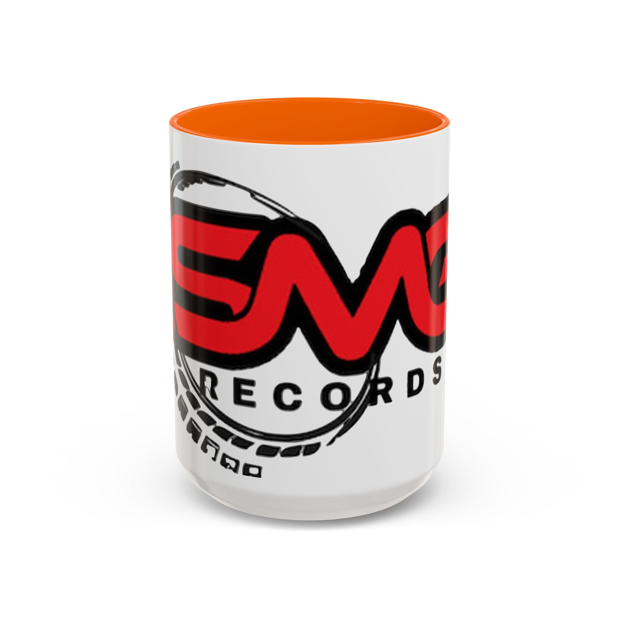 EMG Records Accent Coffee Mug - Stylish 15oz Ceramic Cup for Music Lovers