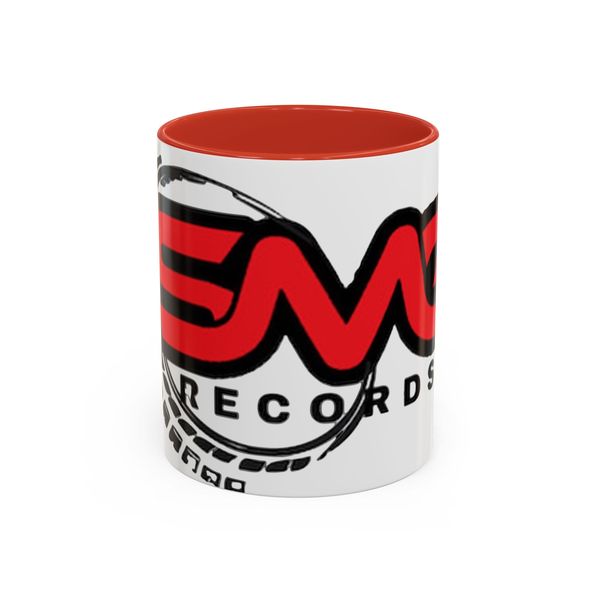 EMG Records Accent Coffee Mug - Stylish 15oz Ceramic Cup for Music Lovers