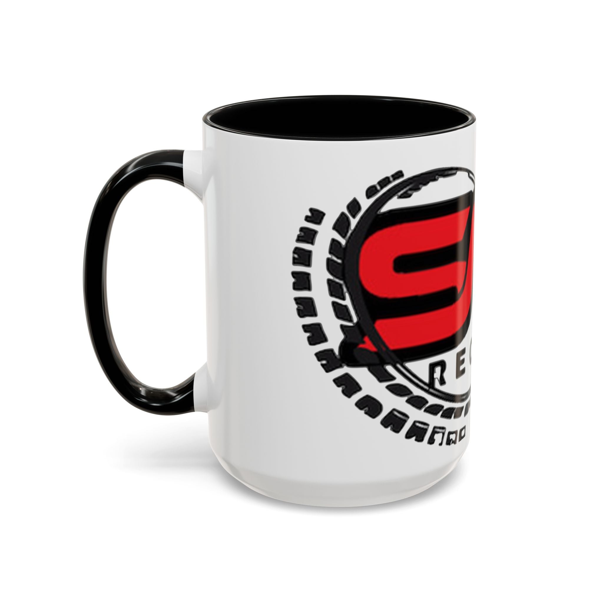 EMG Records Accent Coffee Mug - Stylish 15oz Ceramic Cup for Music Lovers