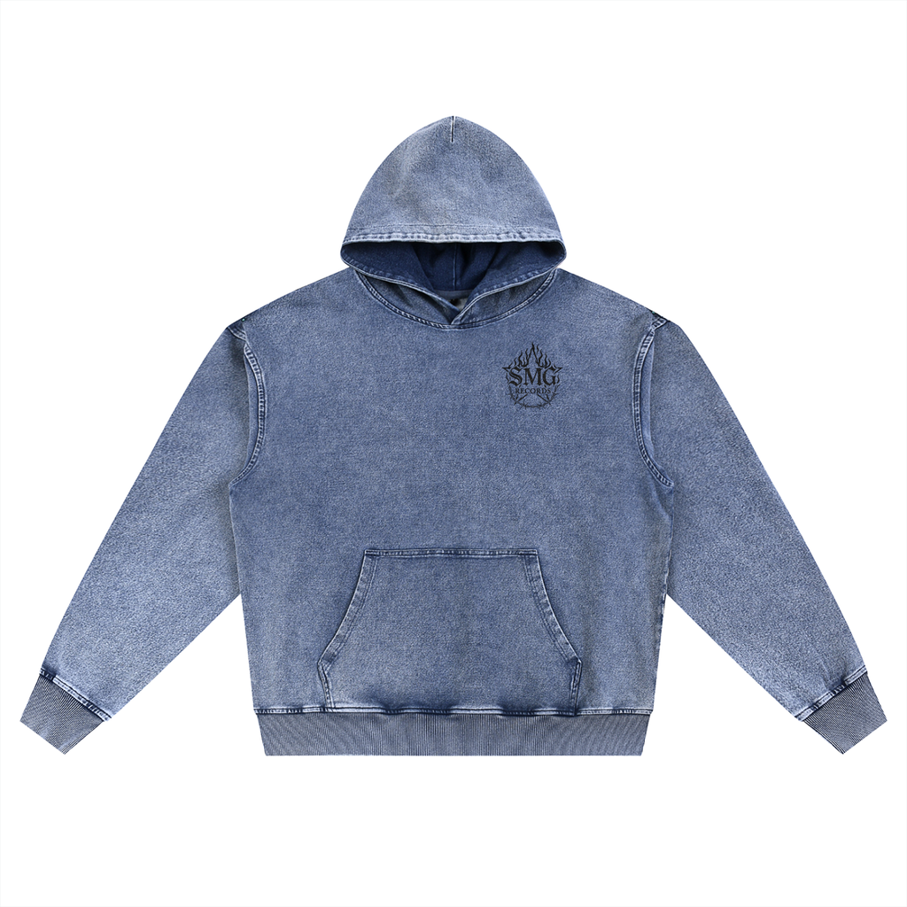 SMG Snow Wash Oversized Hoodie