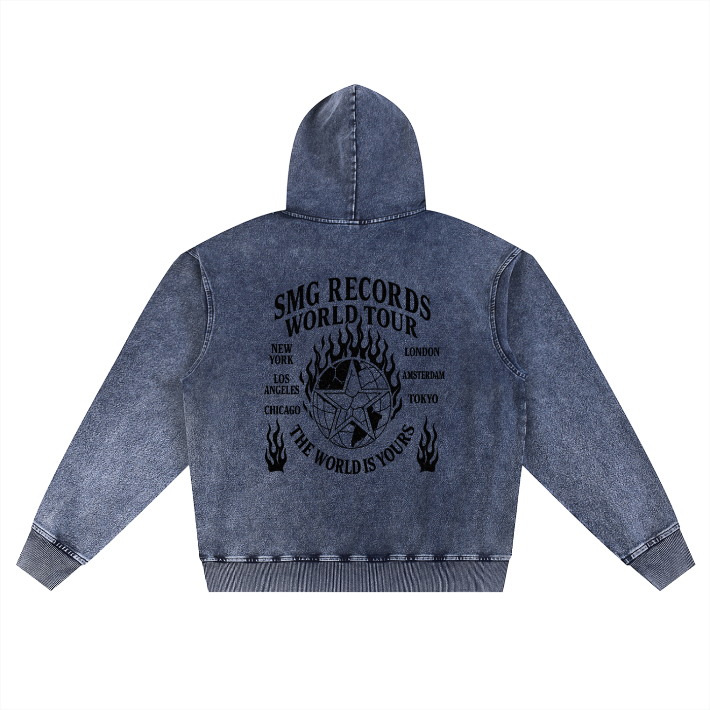 SMG Snow Wash Oversized Hoodie
