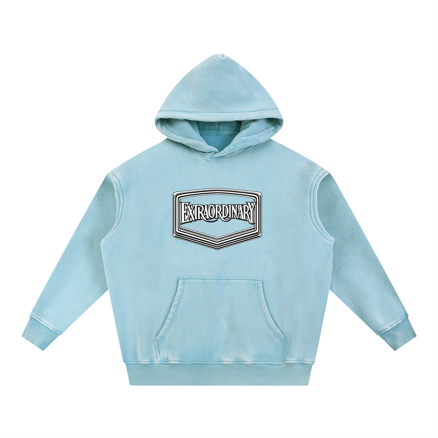 Snow Wash SMG Oversize Hoodie